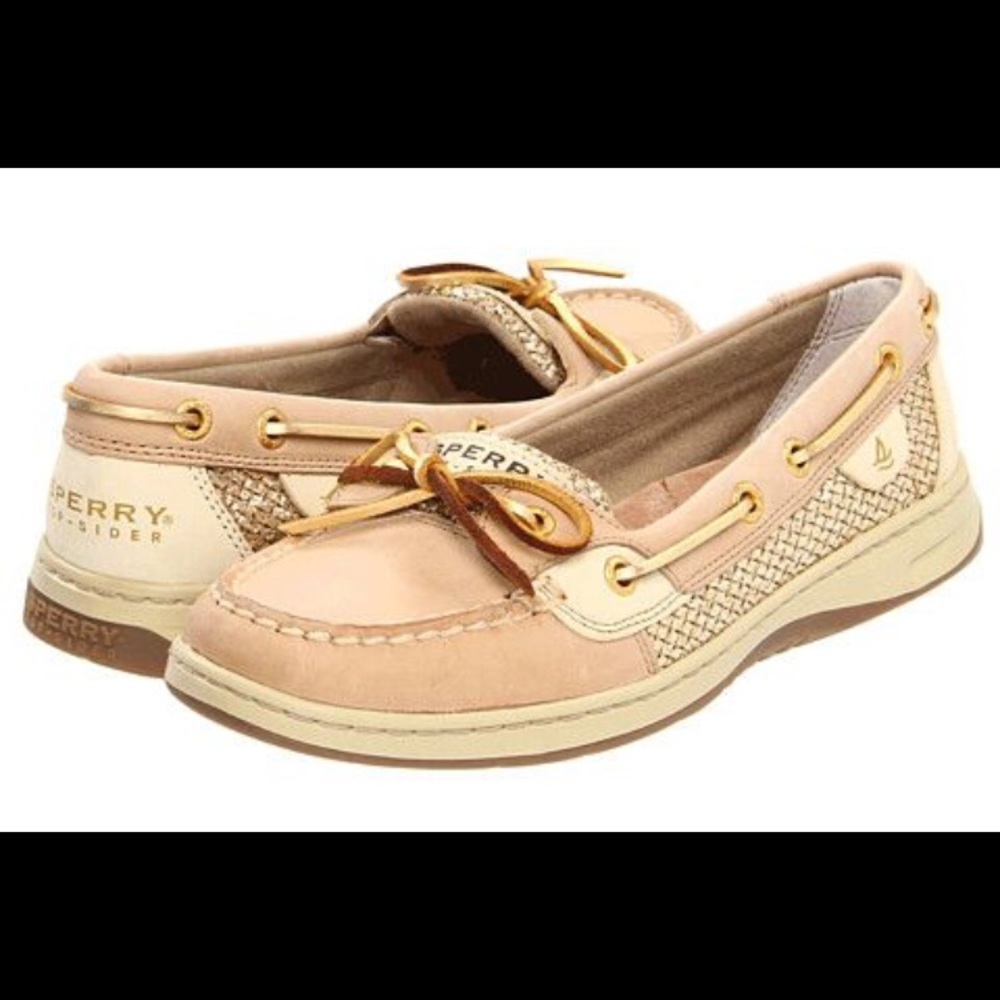 Sperry TopSider Angelfish Gold Glitter Boat Shoes